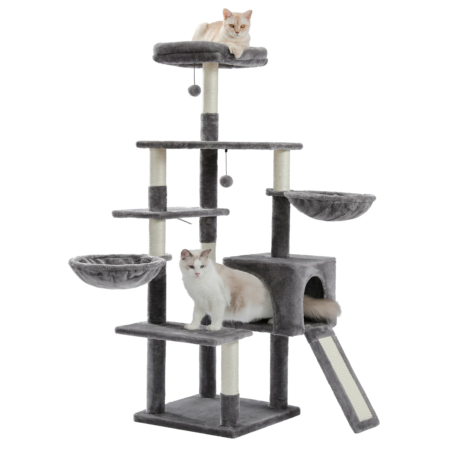 Large Cat Tower with Hammocks