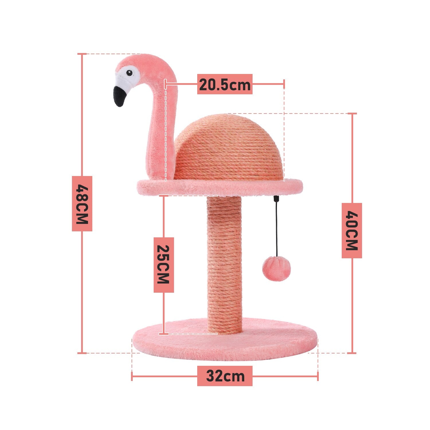 Flamingo Cat Scratching Post