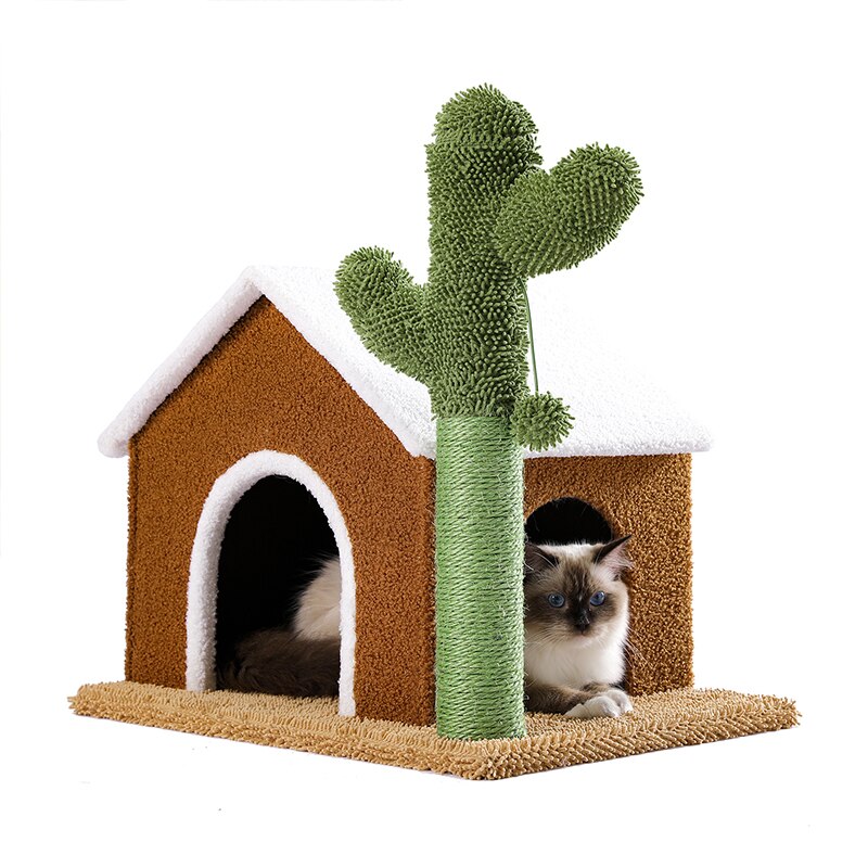 House Shape Cat Scratching Post