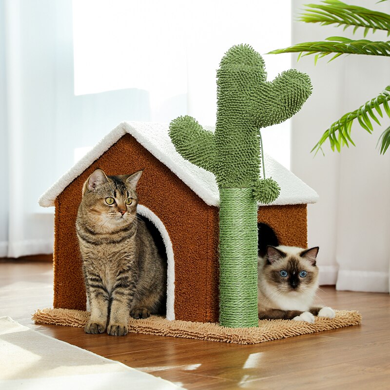 House Shape Cat Scratching Post