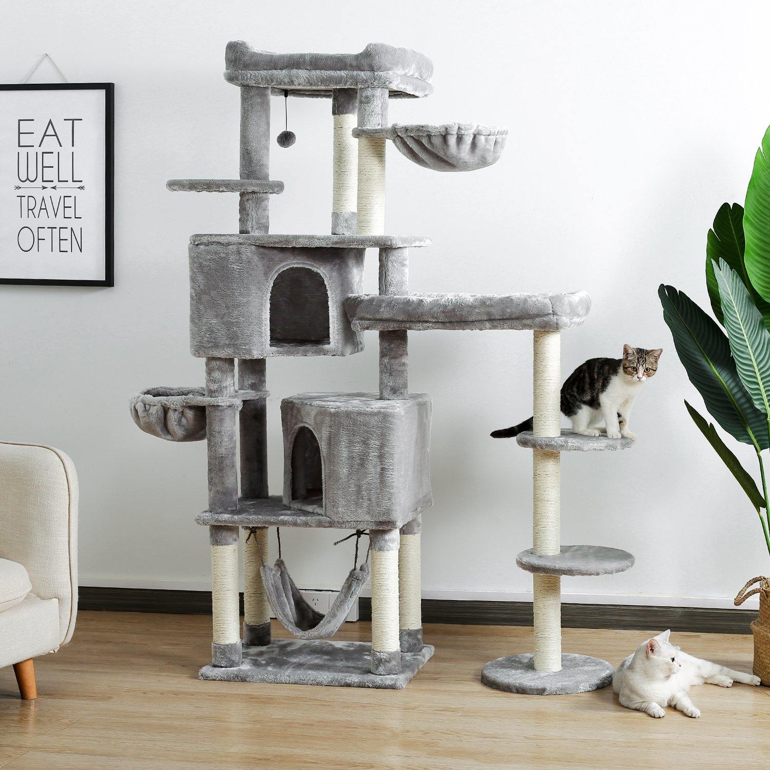 Large Grey Cat Scratching Post - The Meow Pet Shop