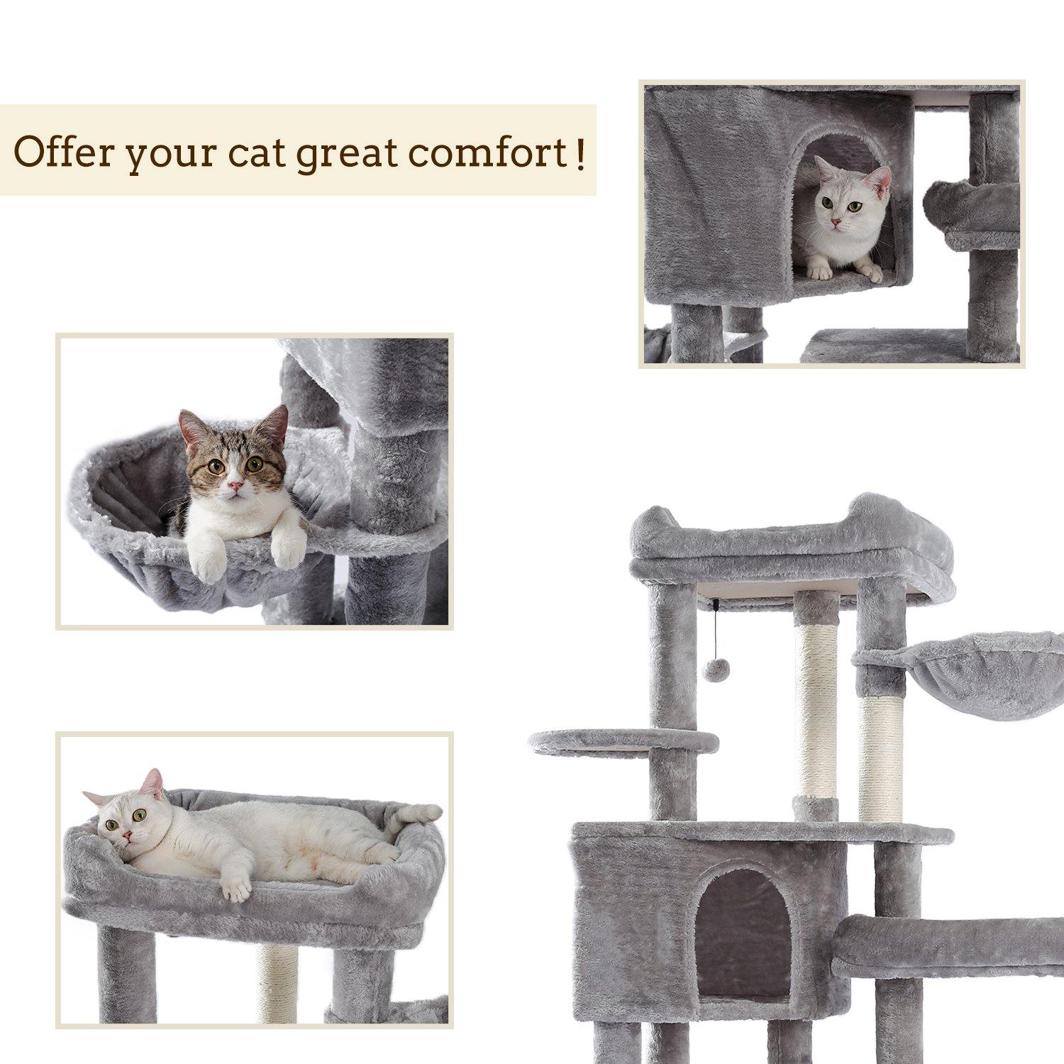 Large Grey Cat Scratching Post - The Meow Pet Shop