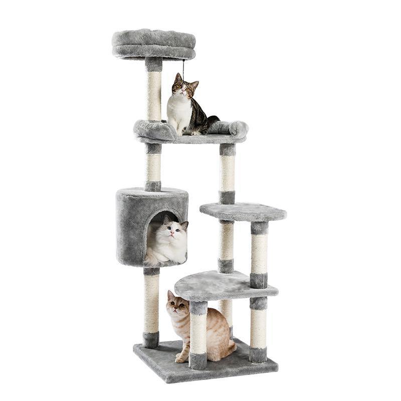 Large Grey Cat Scratching Post - The Meow Pet Shop